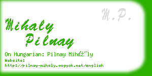 mihaly pilnay business card